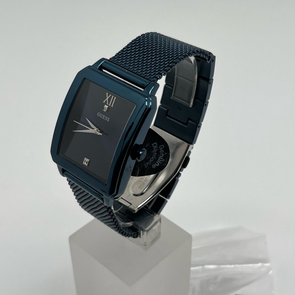 Guess Blue Diamond Rectangular Highrise Watch - image 2